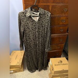Deluc Black Floral Long Sleeve Dress